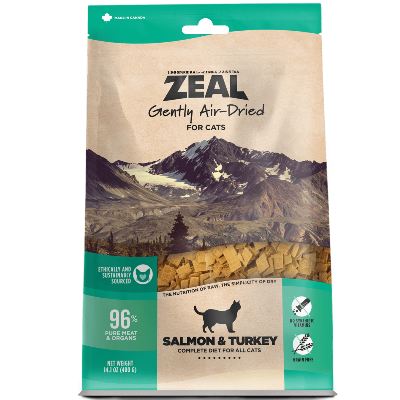 ZEAL CANADA Air-Dried Salmon & Turkey Recipe Recipe, 400g (14oz)