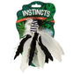 SMARTYKAT Instincts Zingy Zebra Toss & Chase Catnip/Silvervine Feather Toy