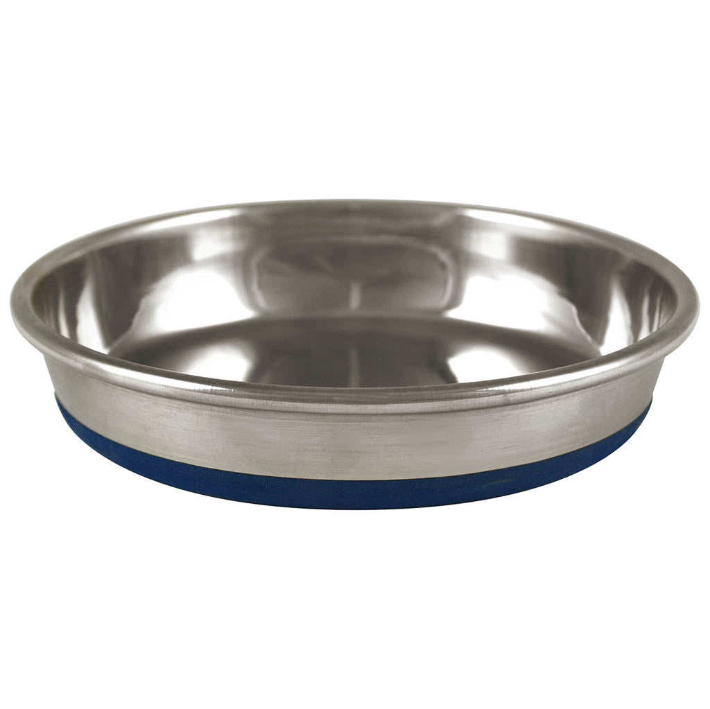OUR PET'S Rubber Bonded Stainless Steel Dish, 12oz