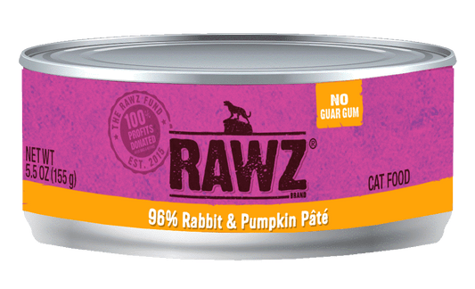RAWZ 96%: Rabbit and Pumpkin Pâté, 155g (5.5oz)