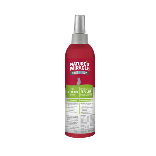 NATURE'S MIRACLE Advanced Platinum Pet Block Spray, 236ml (8oz)