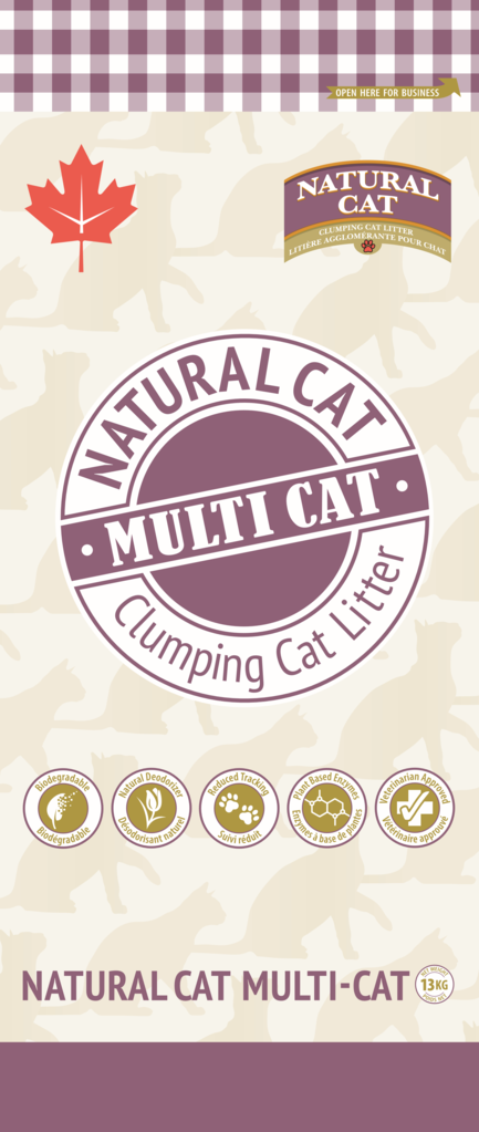 OTTER CO-OP Natural Cat Multi-Cat Litter, 13kg