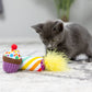 HUXLEY & KENT Kittybelles Mewow Cupcake & Candle 2pk Catnip Toys