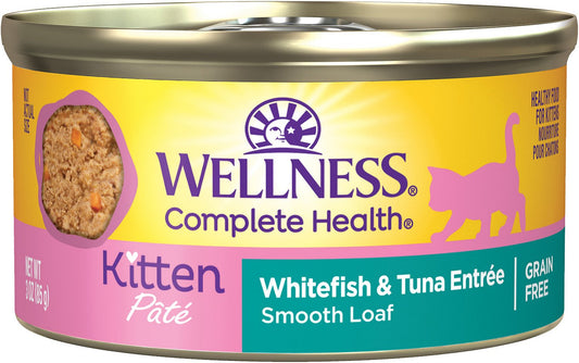 WELLNESS Complete Health Whitefish & Tuna Kitten Entree Pâté, 156g *CLEARANCE SALE*