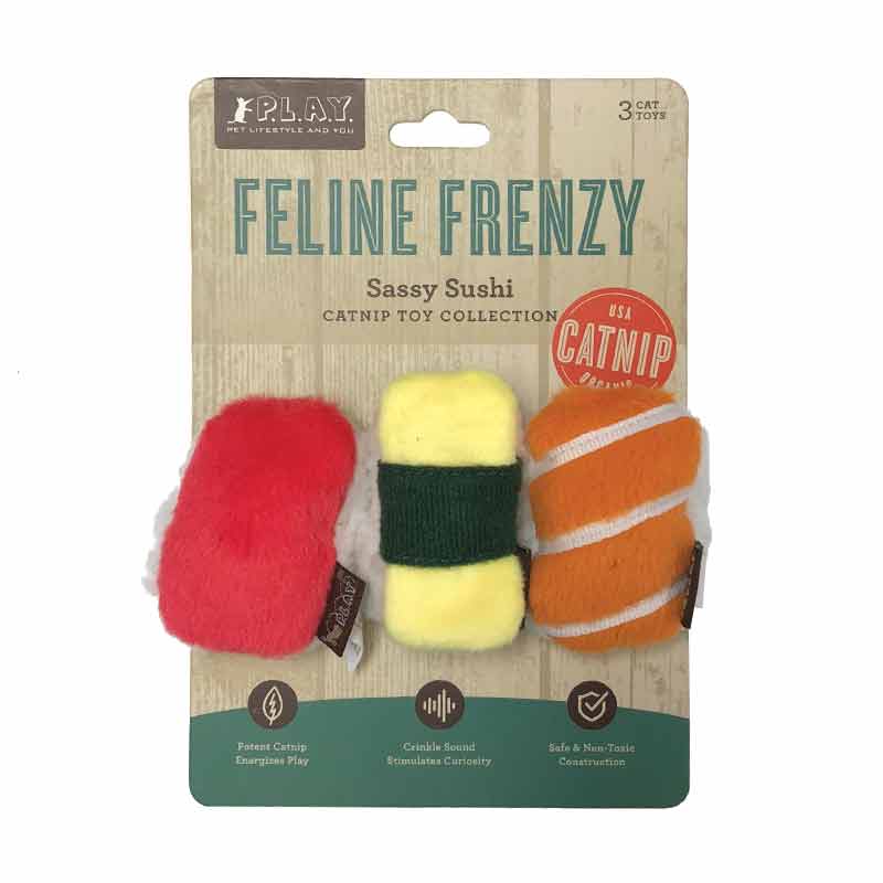 P.L.A.Y Feline Frenzy Sassy Sushi Toys