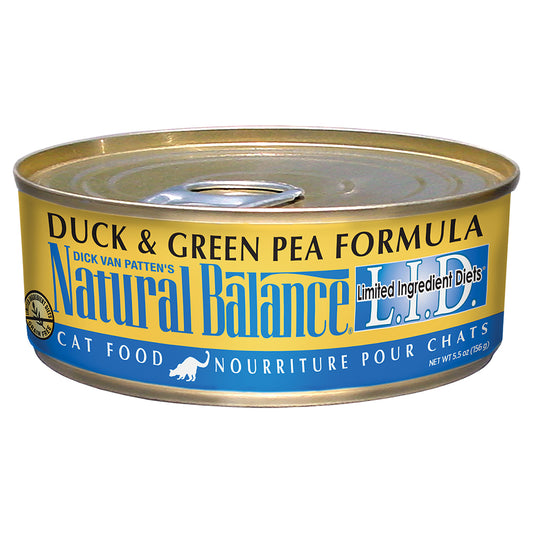 NATURAL BALANCE L.I.D. Duck and Green Pea, 156g (5.5oz)m