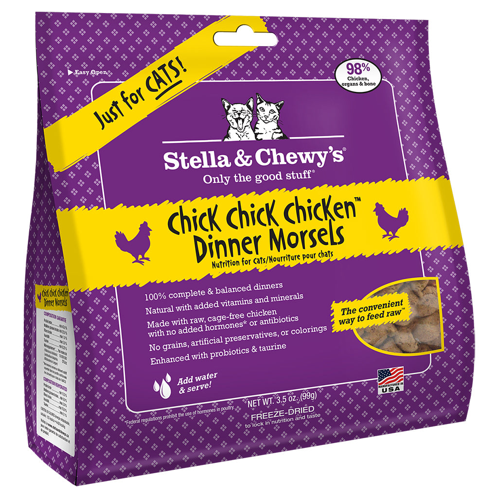 STELLA & CHEWY'S Freeze-Dried Dinner Morsels Chick Chick Chicken Dinner, 99g (3.5oz)