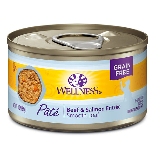 WELLNESS Complete Health Beef & Salmon Entree Pâté, 85g