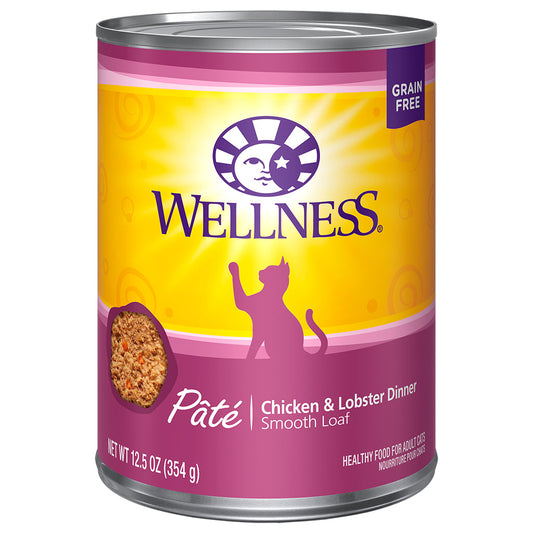 WELLNESS Complete Health Chicken & Lobster Entree Pâté, 354g