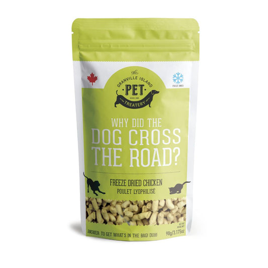 GRANVILLE ISLAND PET TREATERY Why Did The D*g Cross The Road Freeze-Dried Chicken, 50g