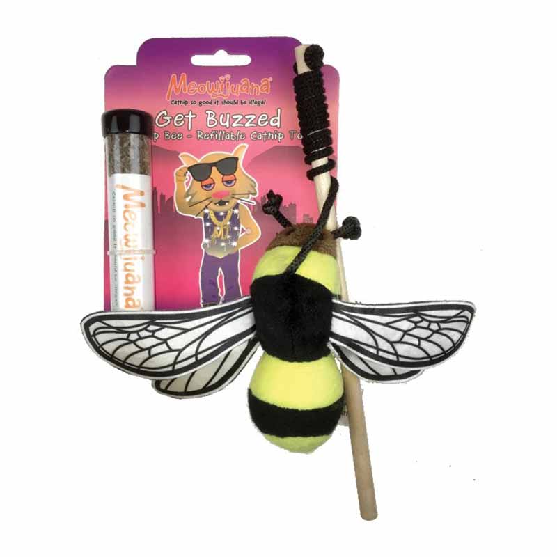 MEOWIJUANA Get Buzzed Bee Catnip Toy