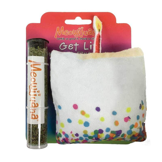 MEOWIJUANA Get Lit Birthday Cake Catnip Toy