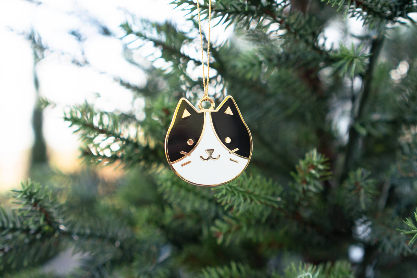 EVERYDAY OLIVE Tux Kitty Ornament