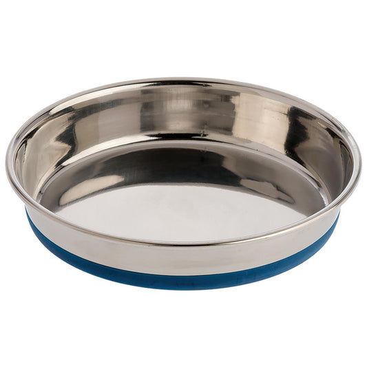 OUR PET'S Rubber Bonded Stainless Steel Dish, 16oz