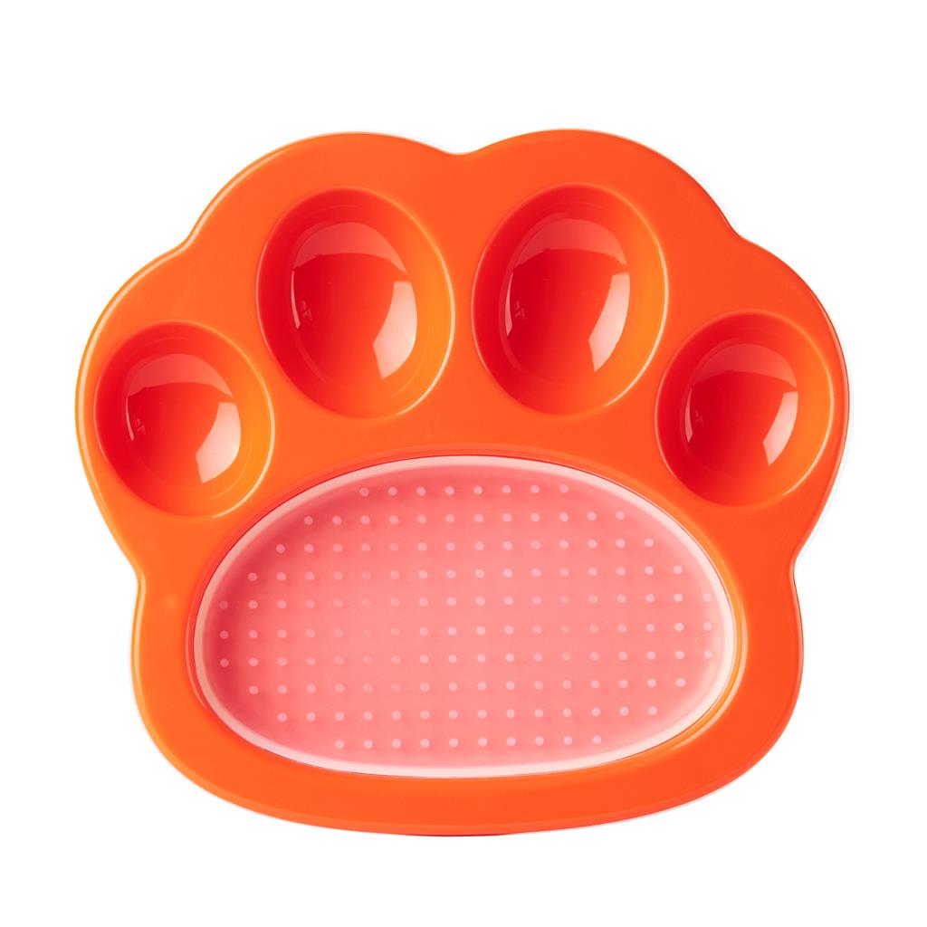 PET DREAM HOUSE Mini Paw 2-in-1 Slow Feeder, Assorted Colours