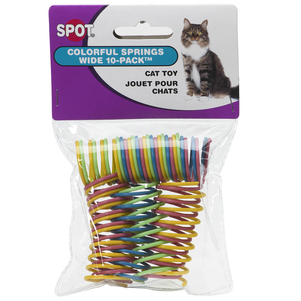 SPOT ETHICAL PET PRODUCTS Wide Colorful Springs, 10 pack