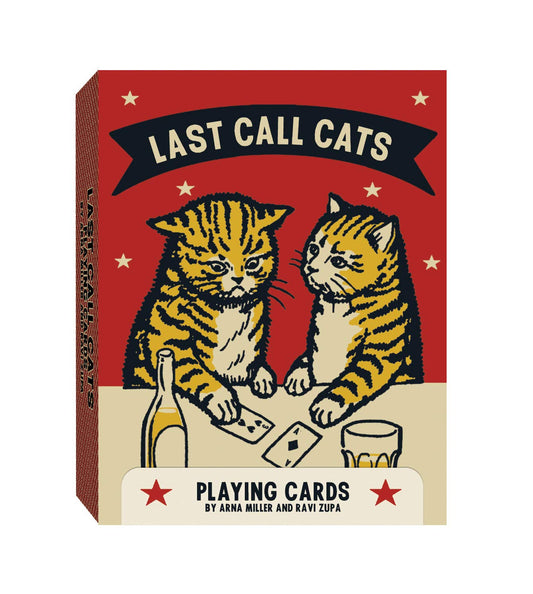 CHRONICLE BOOKS Last Call Cats Playing Cards