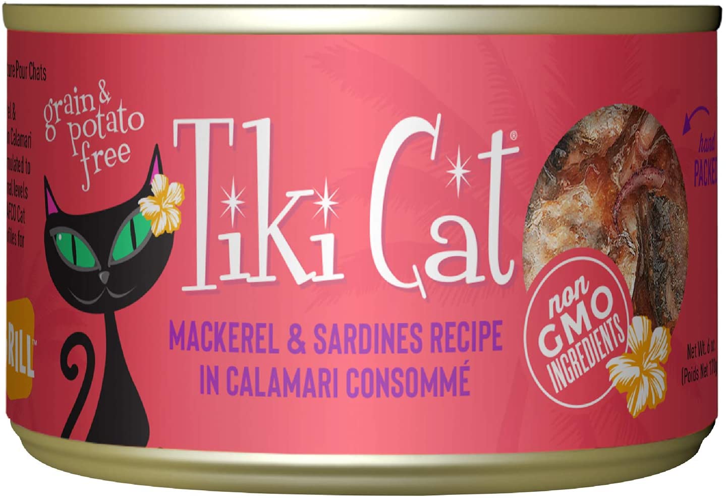 TIKI CAT Makaha Grill Mackerel, Sardine, Calamari, 170g