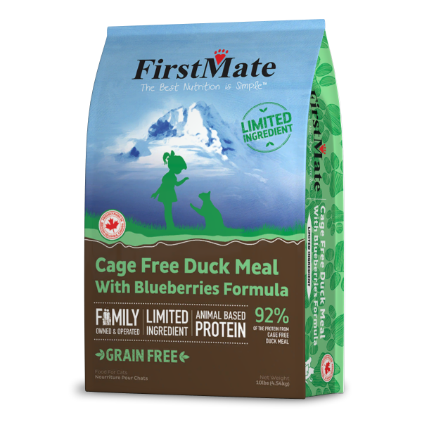 FIRSTMATE L.I.D. Cage Free Duck w/Blueberries, 4.5kg (10lb)