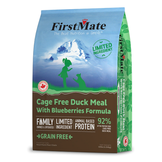 FIRSTMATE L.I.D. Cage Free Duck w/Blueberries, 4.5kg (10lb)