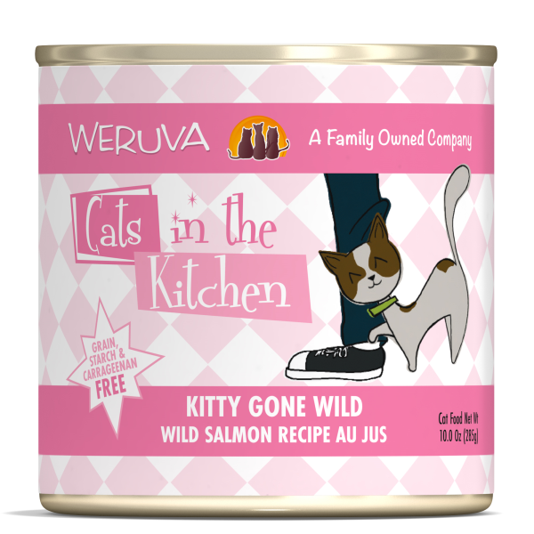 CATS IN THE KITCHEN Kitty Gone Wild Salmon Au Jus, 284g (10oz)