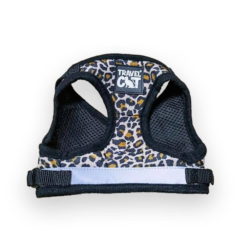 TRAVEL CAT The True Adventurer Reflective Harness and Leash Set, "The Cheeky Cheetah"