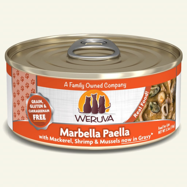 WERUVA Marbella Paella Mackerel, Shrimp & Mussels in Gravy , 156g