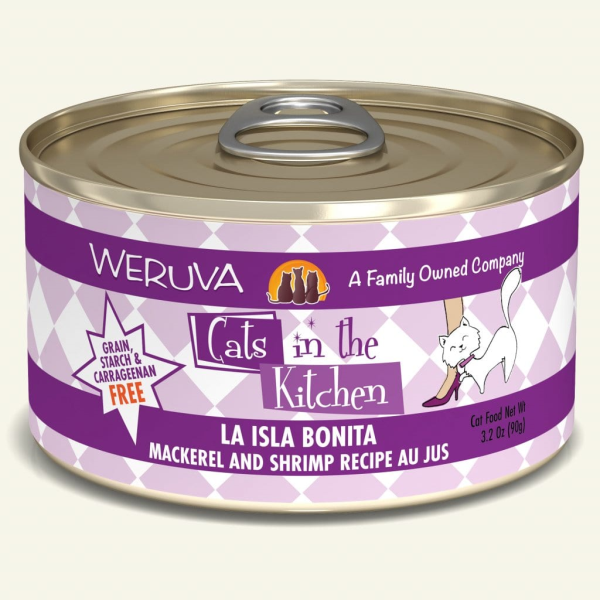 CATS IN THE KITCHEN La Isla Bonita Mackerel and Shrimp Au Jus, 90g (3.2oz)