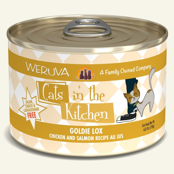 CATS IN THE KITCHEN Goldie Lox Chicken and Salmon Recipe Au Jus, 170g (6oz)