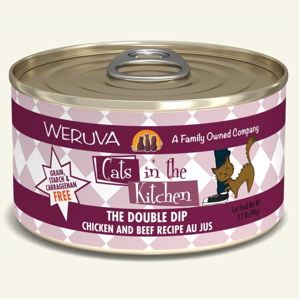 CATS IN THE KITCHEN The Double Dip Chicken and Beef Au Jus, 90g (3.2oz)