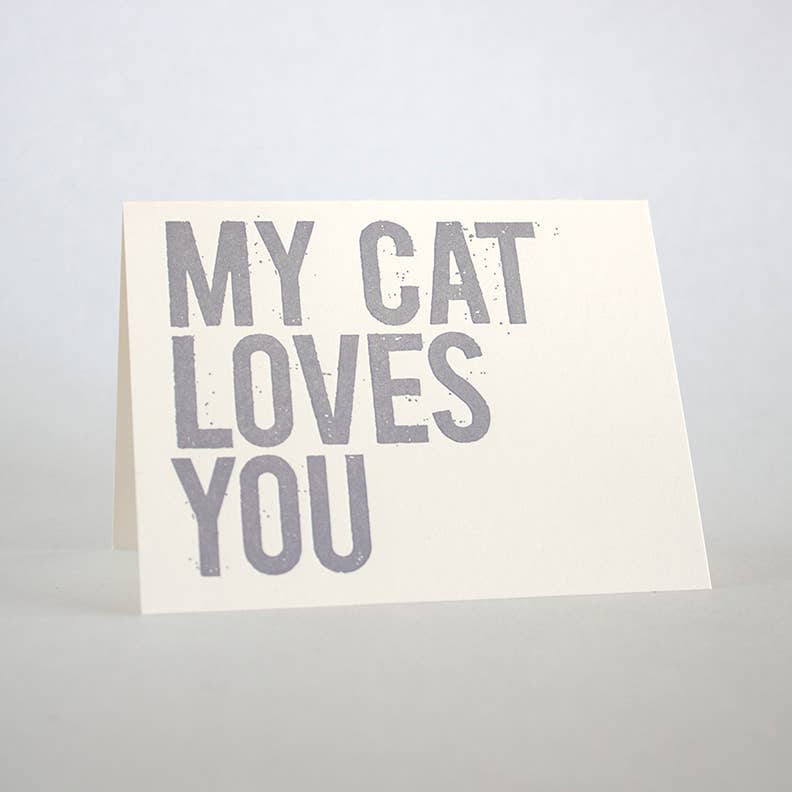 FUGU FUGU PRESS My Cat Loves You Card