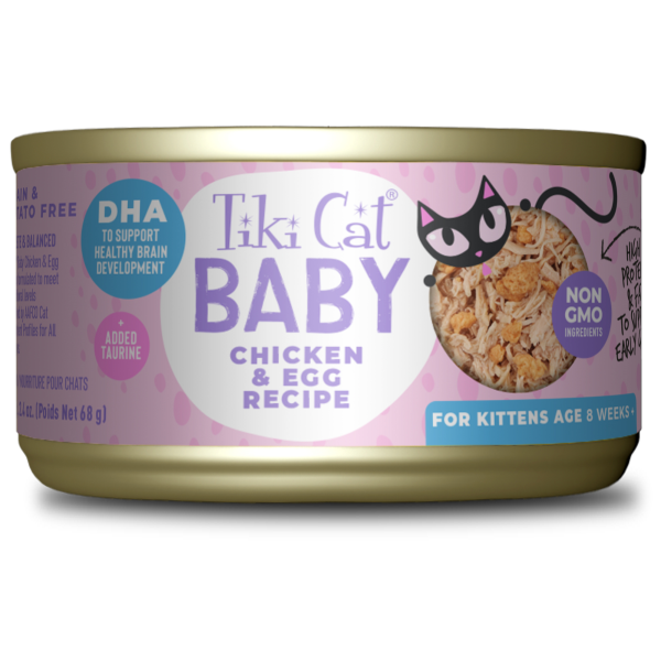 TIKI CAT Baby Chicken and Egg Recipe, 68g (2.4oz)