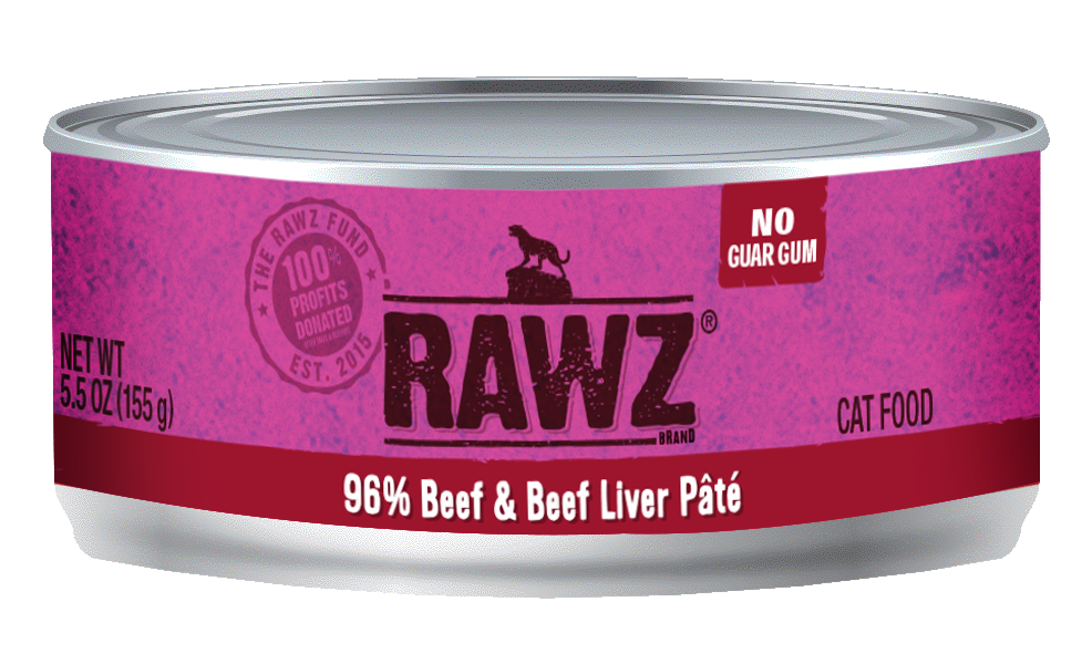 RAWZ 96%: Beef and Beef Liver Pâté, 155g (5.5oz)