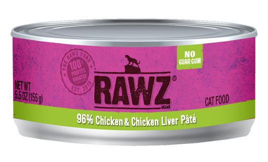 RAWZ 96%: Chicken and Chicken Liver Pâté, 155g (5.5oz)