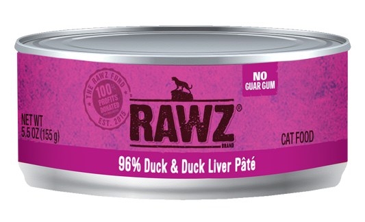 RAWZ 96%: Duck and Duck Liver Pâté, 155g (5.5oz)