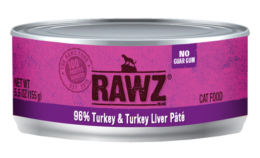 RAWZ 96%: Turkey and Turkey Liver Pâté, 155g (5.5oz)