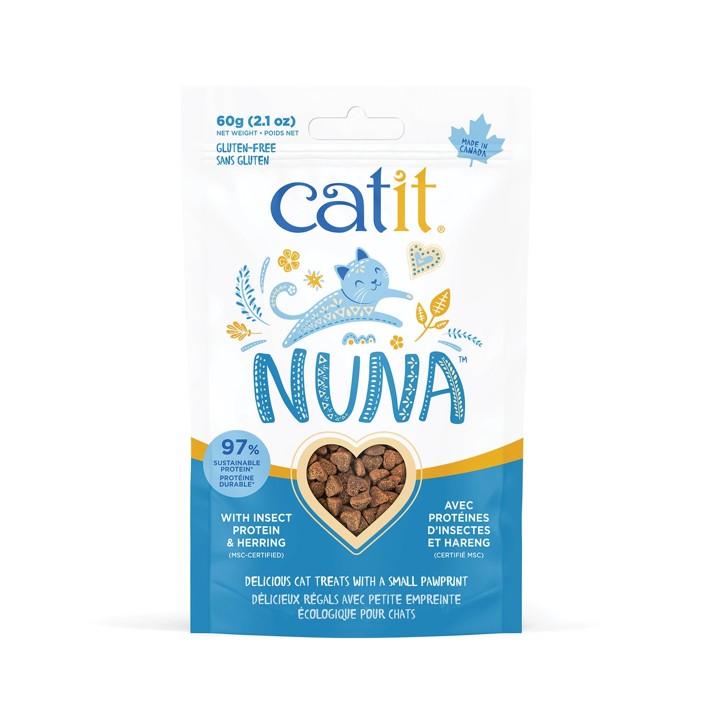 CATIT Nuna Insect Protein and Herring Treats, 60g