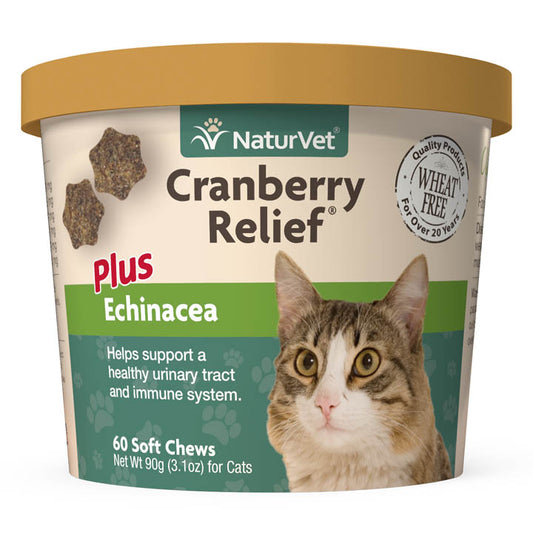 NATURVET Cranberry Relief Plus Echinacea, 60 Soft Chews