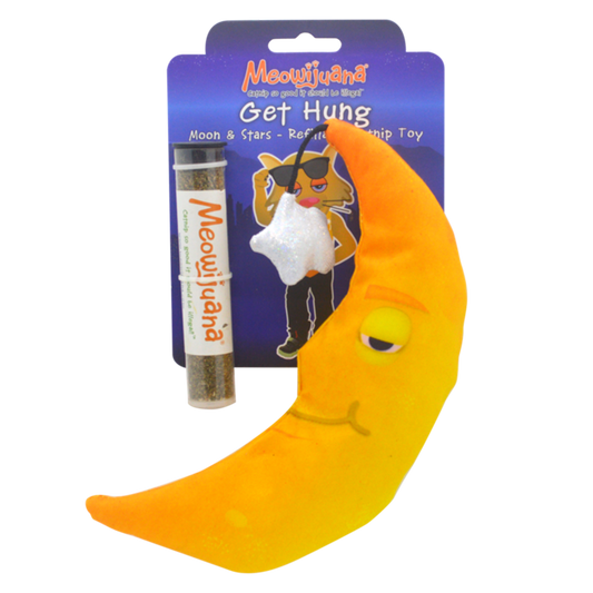 MEOWIJUANA Get Hung Moon & Star Catnip Toy