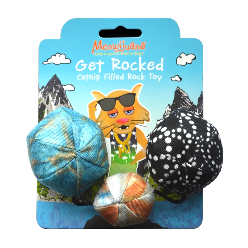 MEOWIJUANA "Get Rocked" String of Stones Catnip Toy