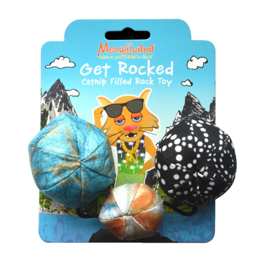 MEOWIJUANA "Get Rocked" String of Stones Catnip Toy