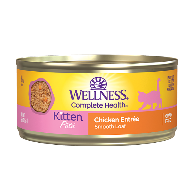 WELLNESS Complete Health Chicken Kitten Entree Pâté, 156g