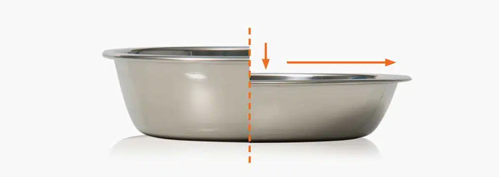 CATIT Pixi Stainless Steel Elevated Feeding Dish White