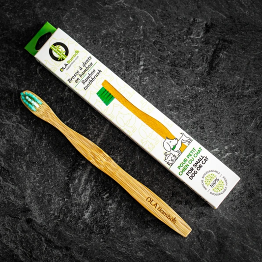 OLA Small Bamboo Pet Toothbrush
