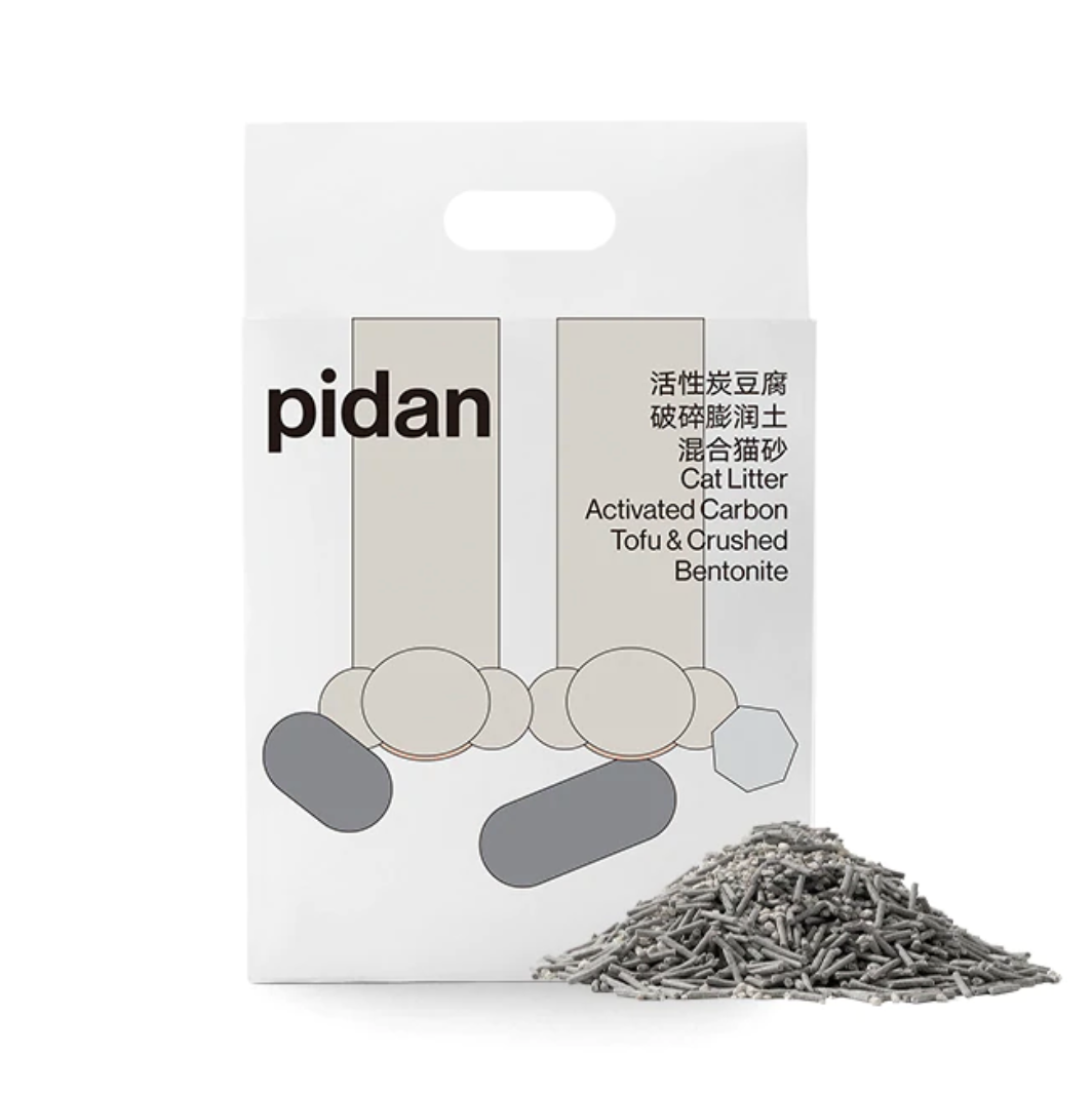 PIDAN Tofu Litter, Activated Charcoal Composite, 6L