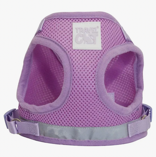 TRAVEL CAT The True Adventurer Reflective Harness and Leash Set, "The Lavender"