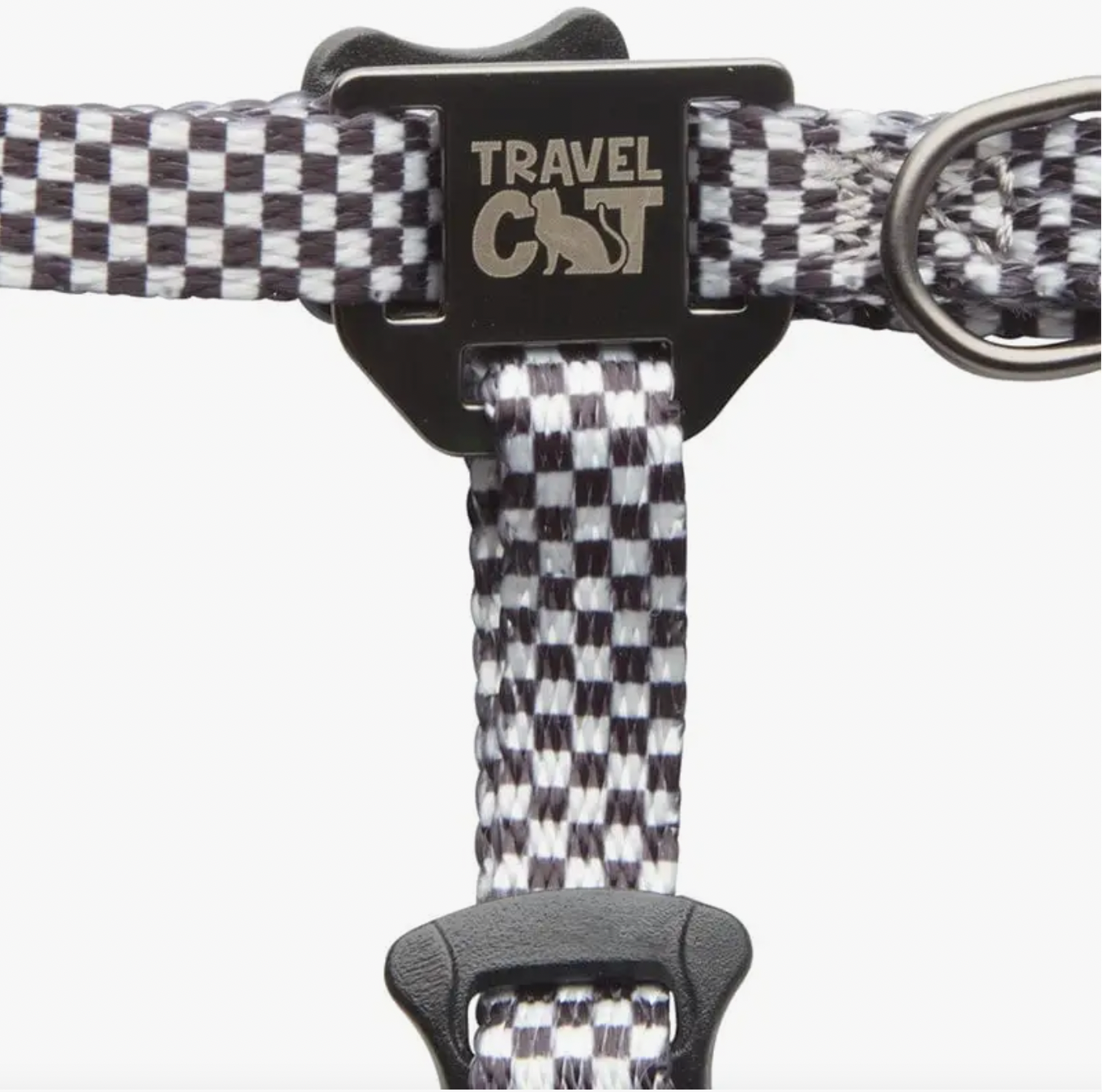 TRAVEL CAT The Day Tripper Adjustable H-Style Harness, Checkered