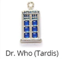 MADE BY CLEO Collar Charm, Doctor Who Tardis