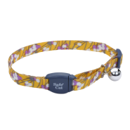 COASTAL Yellow/Purple Blossoms Magnetic Buckle Breakaway Collar