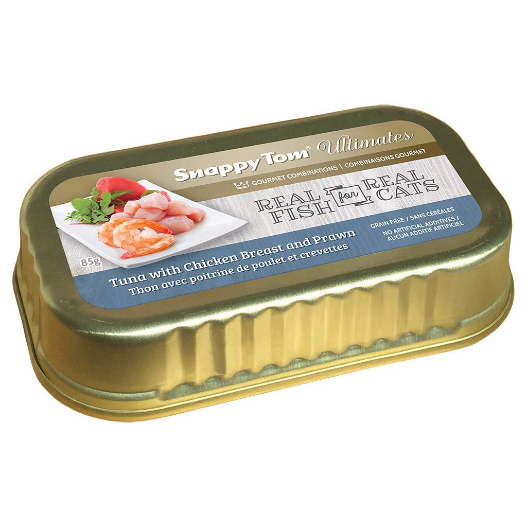 SNAPPY TOM Ultimates Tuna w/ Chicken Breast & Prawn, 85g (3oz) – Happy ...